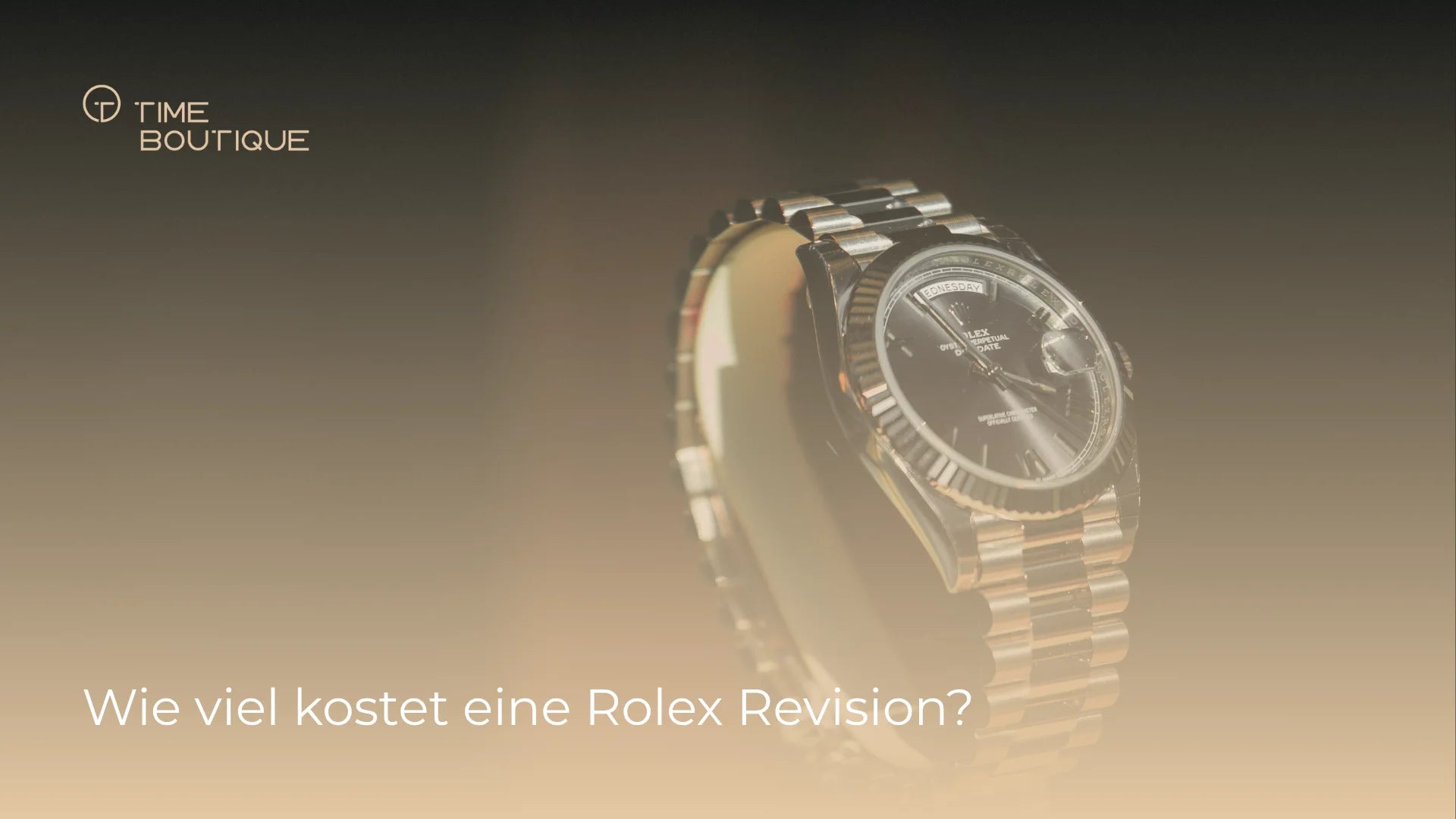 Rolex Werk auf dem Arbeitsplatz eines Uhrmachers