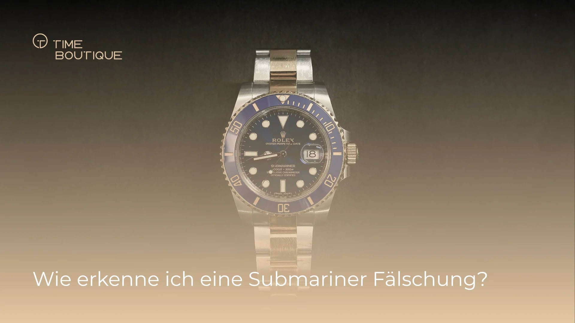 Rolex Submariner unter der Uhrmacher-Lupe im Atelier