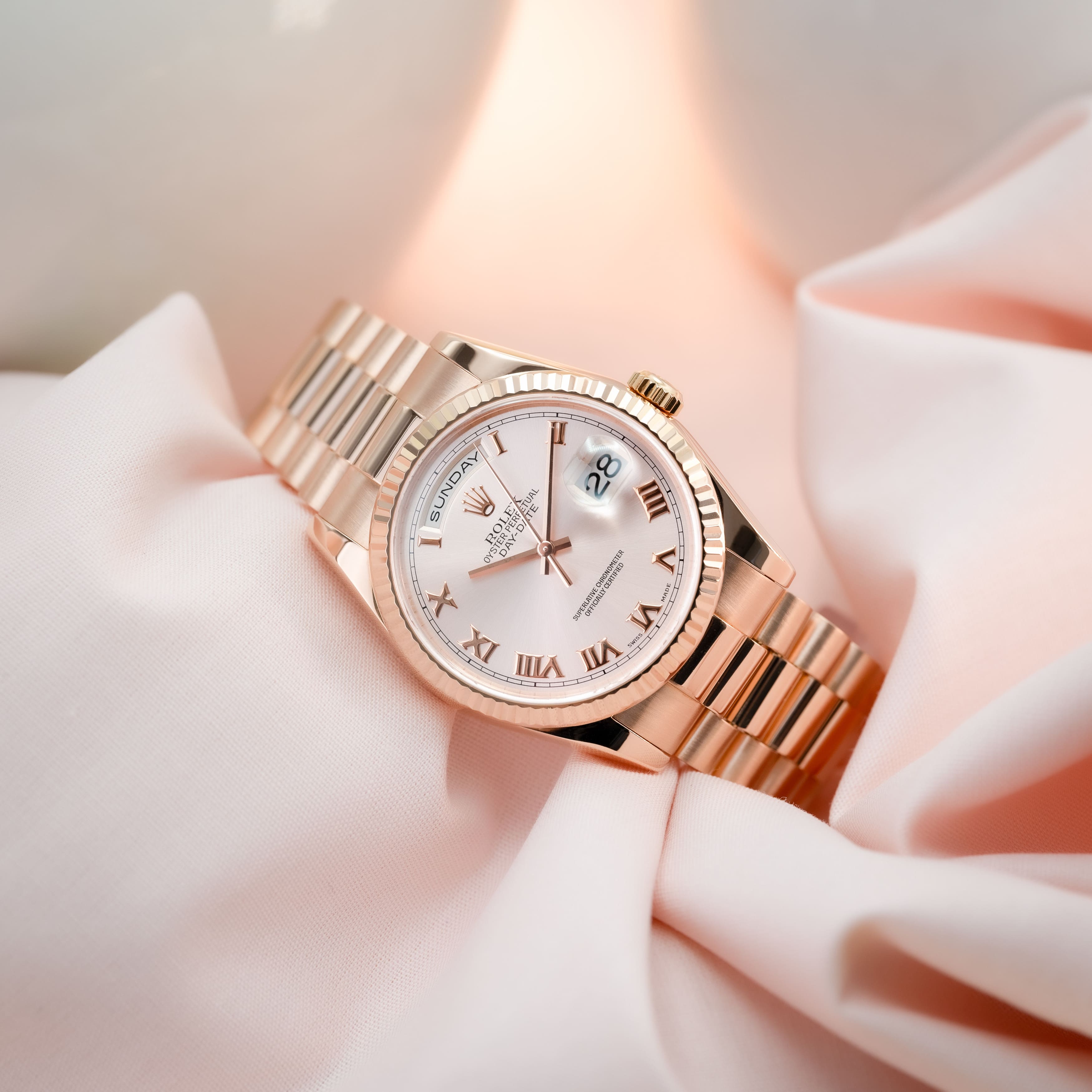 Rolex Day-Date 36 Roman Pink
